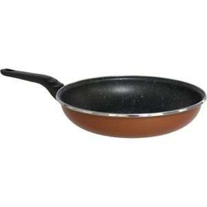 Aluminium professionele bruine koekenpan Burgos met anti-aanbak laag 28 cm - Hapjespannen