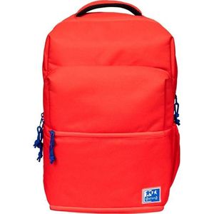 Oxford B-Out Uniseks schoolrugzak, 30 l, 42 cm, gevoerde laptoptas, koeltas, gerecycled polyester, RPET, rood, Rood, 42x30x15cm, Casual