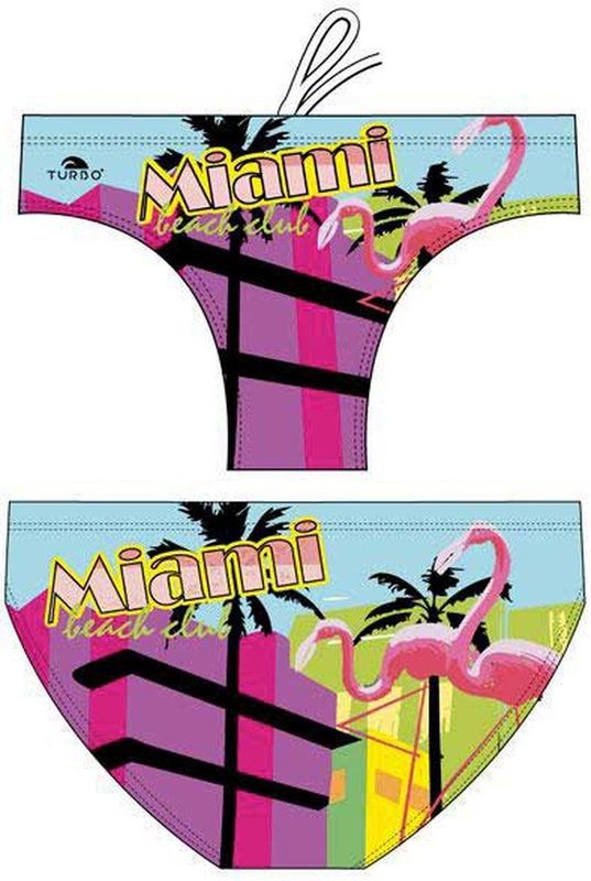 Turbo - Miami - Zwemslip - Blauw - 6,5 cm lange zijde - Duurzame stof