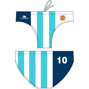 Turbo - Argentina Zwemslip - Wit - Blauw - S