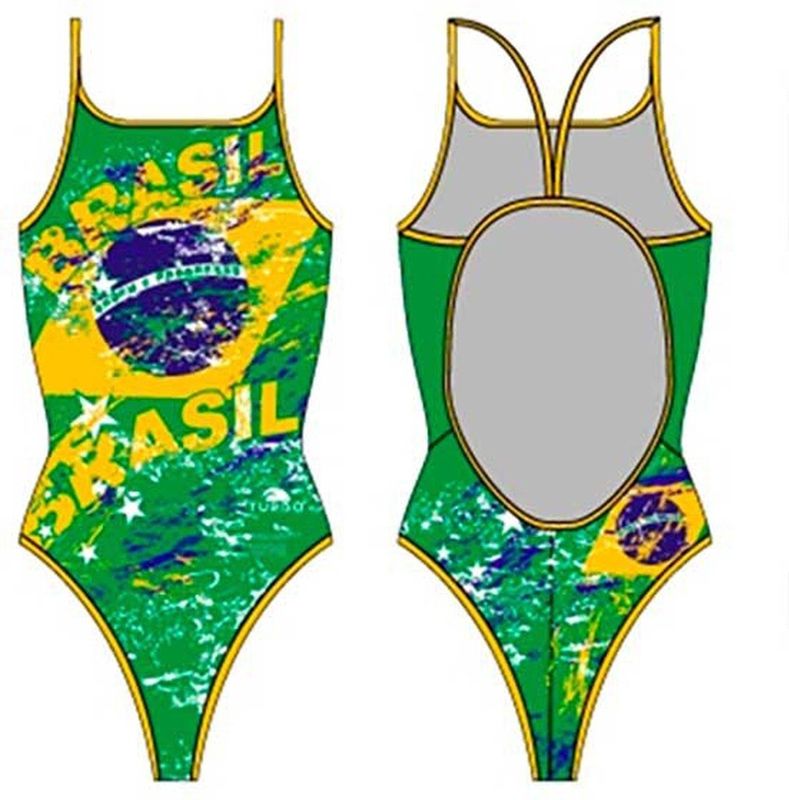 Turbo - Brazil Swimsuit - Groen - Badpak
