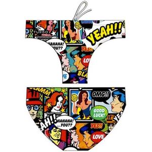 TURBO Yeah Comic Zwemslip Heren - Multicolor - S