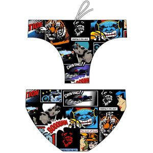 Turbo Black Comic Zwemslip