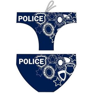 Turbo - Swimming Brief - Wit - Blauw - XL - Man