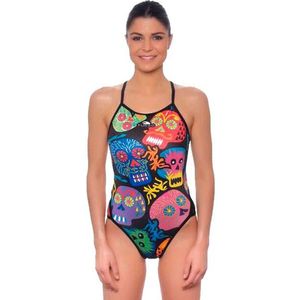 Turbo - Haloween Skulls Badpak - Veelkleurig - 55% PBT, 45% Polyester