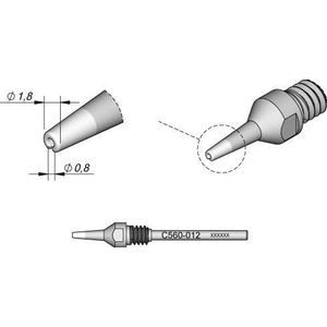 JBC - C560012 - Desoldeerstift - Ø 0,8 mm - 1,8 mm - Soldeeraccessoires