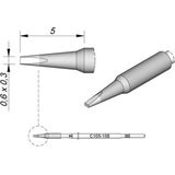 JBC Tools C115108 Soldeerpunt Beitelvorm, Recht Grootte soldeerpunt 0.3 mm Inhoud: 1 stuk(s)