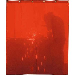 Solter 06138 beschermend gordijn voor lasapparaat, 1400 x 1400 mm, oranje