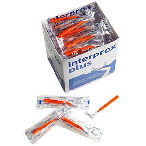 Interprox plus interdentale borstels 100 stuks (oranje super micro)