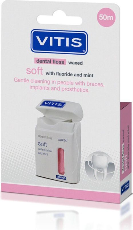 Vitis Floss Waxed Fluor Mint 50m 1650