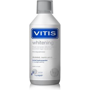 Vitis - Whitening - Mondwater - 500 ml - Effectieve Mondspoeling voor Witte Tanden