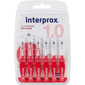 Interprox Premium Mini Conical 2-4mm rood - 6 stuks