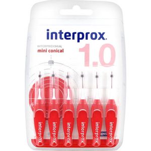 Interprox Premium Mini Conical 2-4mm rood - 6 stuks