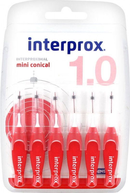 Interprox Premium Mini Conical 2-4mm rood - 6 stuks