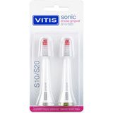 Vitis Spare Part Electric Toothbrush For Delicate Gums 2 Units