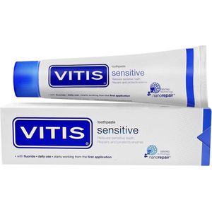 Vitis tandpasta sensitive - Tandpasta - 75 ml - inclusief fluoride