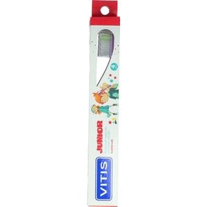 Vitis Junior - 6+ jaar tandenborstel - Blauw