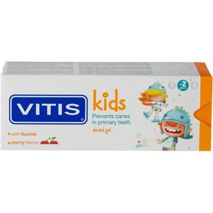 Vitis Kids - Tandpasta & Gel - 2+ jaar - 50ml - Kersen smaak