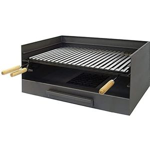 Imex el zorro 71514 grilllade met grillrooster van roestvrij staal barbecue lade 61 x 40 x 33 cm gesmeed grijs kopen? | Korting tot 12