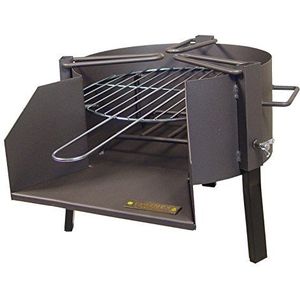 Imex El Zorro 71423.0 Staande barbecue met verzinkt grillrooster, zwart, 35 x 48 x 31 cm
