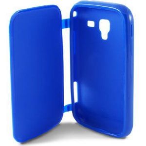 Ksix B8478FTT05 leren beschermhoes voor Samsung Galaxy Ace 2, donkerblauw