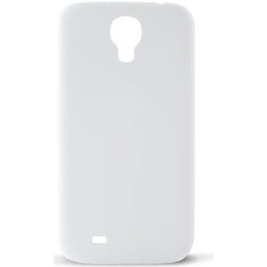 KSIX B8505CAR02 Snap On rubberen beschermhoes voor Samsung Galaxy S4 I9505 wit