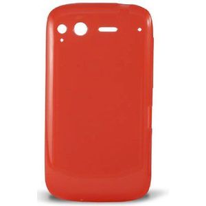 Ksix B1087FTP06 TPU beschermhoes voor HTC Desire S, rood