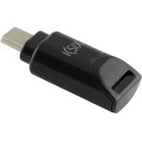 Adapter USB 2.0 naar USB-C KSIX Zwart