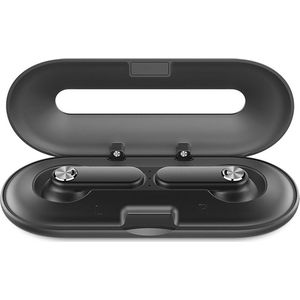 Ksix Leaf Draadloze Hoofdtelefoon Met Microfoon, Touch-bediening, Bluetooth 5.0, Oplaadbox - Zwart