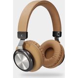 KSIX - Retro - Bluetooth Hoofdtelefoon - Bruin - Lichtgewicht Ontwerp