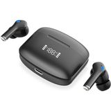KSIX Noise Cancel 3 Draadloze Bluetooth-hoofdtelefoon met actieve ruisonderdrukking, ANC + ENC, HD-oproepen, transparantie-modus, led-paneel, True Wireless Stereo, spraakassistent, 18 uur looptijd