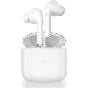 KSIX True Buds Bluetooth-headset met microfoon, wit
