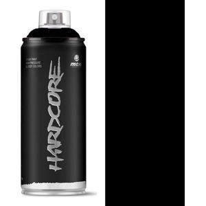 Montana Colors MTN Hardcore zwart gesatineerd, spray 400 ml