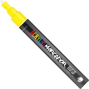 MTN Acrylic Marcador - Verfstift - fijne punt van 1 mm - permanent - Geel