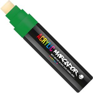 MTN Acrylic Marcador - Verfstift - brede punt van 15 mm - permanent - Groen