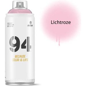 MTN94 Lichtroze spuitbus RV 165 Tokyo Pink lage druk en matte afwerking