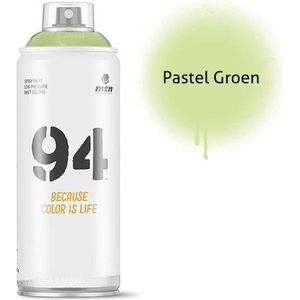 MTN94 Pastel Groene spuitverf - 400ml lage druk en matte afwerking