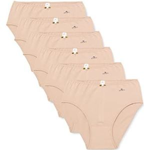 Even 6-delige Set damesslips huidskleur XL