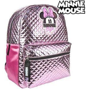 Kinderrugzak Minnie Mouse roze metallic schooltas 40cm