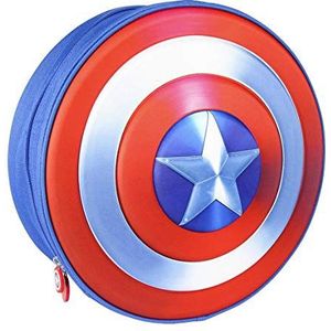 Cerdá Marvel Studios 3D kinderrugzak, Blauw, 310X310X100MM, Wapen Captain America 3D