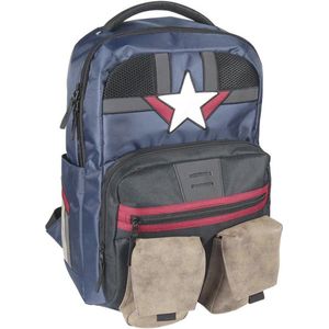 Cerda Group Casual Travel Captain America Backpack Blauw