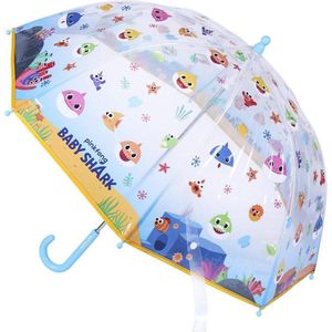 CERDÁ LIFE'S LITTLE MOMENTS - Transparante paraplu van Baby Shark - officiële nikkelodeon-licentie, kleur (240000542)