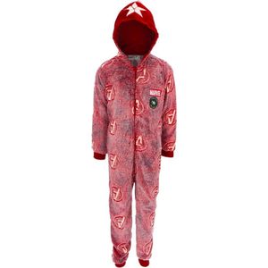 Marvel Avengers onesie rood kinderen maat 10 jaar / 140 - Glow in the dark