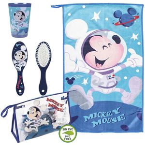 Disney Mickey Mouse Toilettas - Met borstel, beker en handdoekje