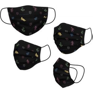 Hygiënisch en herbruikbaar gezichtsmasker gemaakt van stof Harry Potter Volwassen Zwart