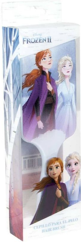 Cerdà - Frozen II - Haarborstel - Roze - Ontwarrende Kam met Prinsessen Elsa en Anna