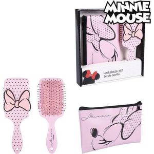 Geschenkenset Minnie Mouse Toilettas Haarstijl Roze (2 pcs)