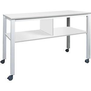 Multifunctionele tafel E2008, mobiel, frame wit