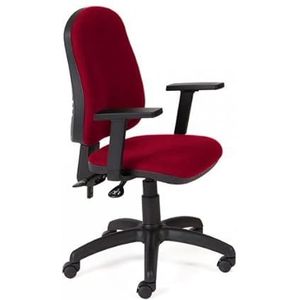 Rocada Ergonomische bureaustoel, kleur zwart, inclusief armleuningen, bureaustoel met verstelbare rugleuning