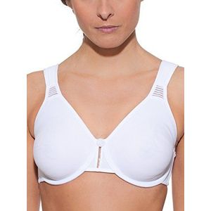 Selene, Lorea Collection Minimizer-beha voor dames met brede comfortabele bandjes en beugels, zonder vulling, Wit, 105D